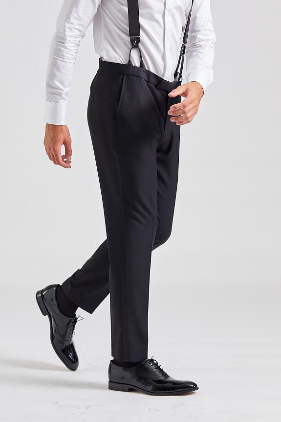 Oscar Jacobson Denz Tuxedo Trouser Black 